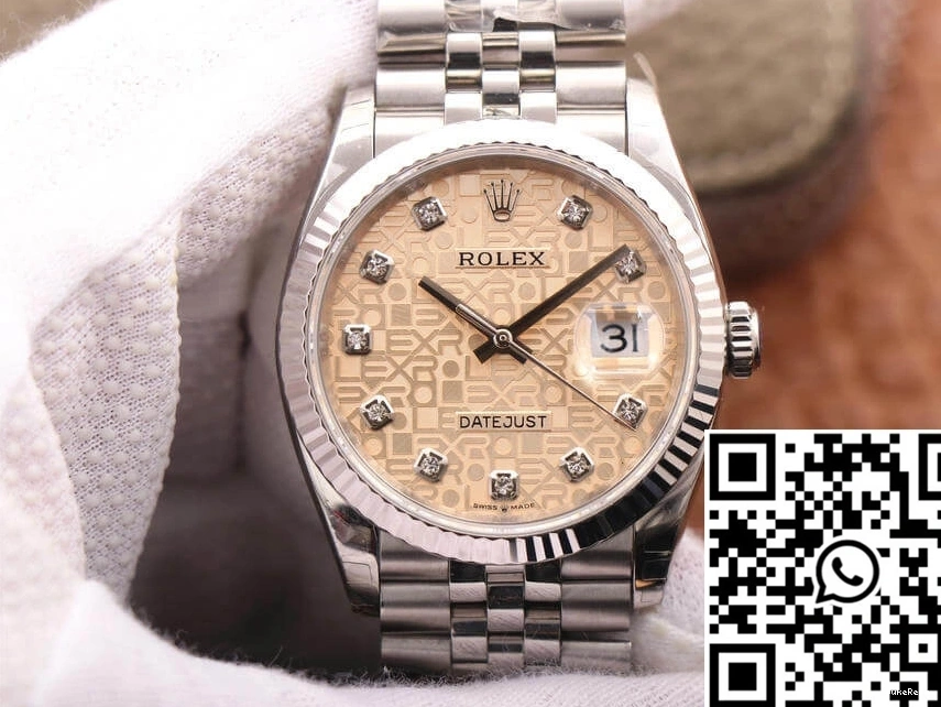 Factory 36MM Datejust Dial EW M126234-0023 Diamond-Studded Rolex 0207